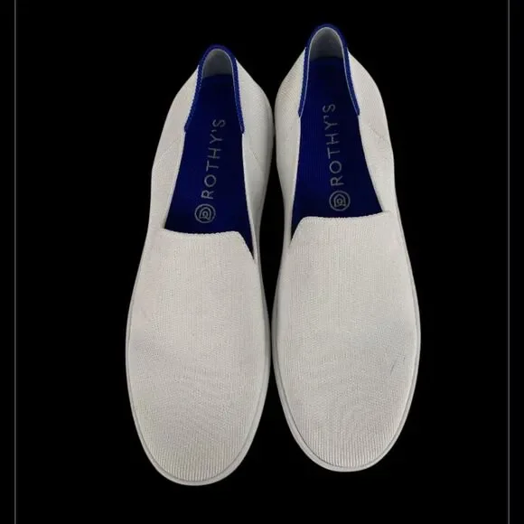 Rothy’s The Original Slip On Sneaker White Washable Comfort Shoe 10.5 EUC - Picture 3 of 9